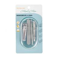 Manicure kit with case, 4 items, Glam&Glam