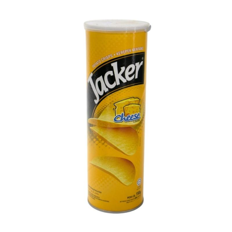 ORIENTAL JACKER POTATO CRISPS 150G CAN CHEESE