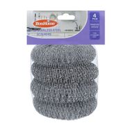 Set of stainless-steel scourers, 4 pcs.