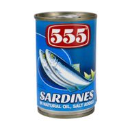 Sardines In natural oil, 555, 155 g