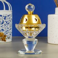 Glass incense burner