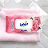 Wet wipes "Pink rose", KALYON, 120 pcs.