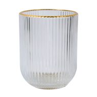 Glass with a gold rim, 260 ml