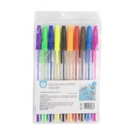 Color Ballpoint  Pen Set, 10 Pcs, Kids-Multicolor