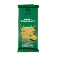 White chocolate, O`Zera, pineapple and popping caramel, 90 g