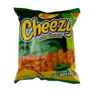 Cheezy corn crunch, Leslie\'s, cheddar jalapeno, 70 g