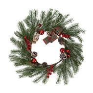 Christmas wreath, Snow Fantasy, 43 cm, assorted