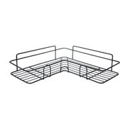 Corner shower shelf 26x26,5x4.5 cm-Black