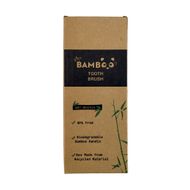 5pc bamboo flat handle toothbrush