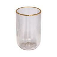 Glass with a gold rim, 420 ml
