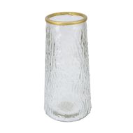 Glass vase 20 cm-Black