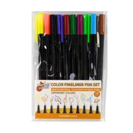 Set of fineliner colored pencils, 10 pcs.