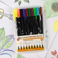 Colored liner pens, 10 colors