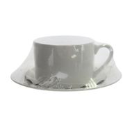 Ceramic cup (220 ml) & saucer set