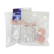 Travel bottle set, 7 items