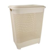 Laundry basket S with lid Pearl (30 l)