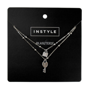 Double necklace with pendants