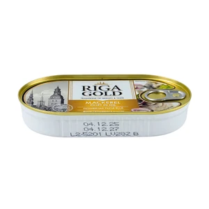 Riga Gold Mackerel Fillets in Oil, 190 g