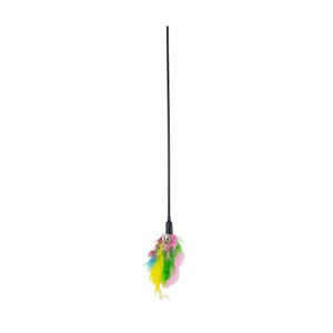PET TOY CAT STICK WITH FEATHERS