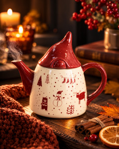 Christmas teapot, Snow Fantasy, 800 ml, assorted