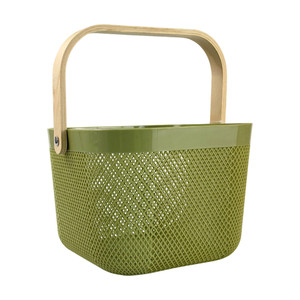 Storage basket with handle, assorted