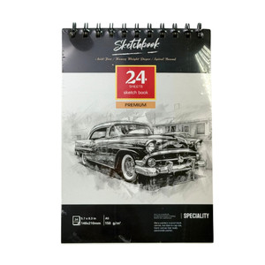 Sketchbook A5, 24 sheets, assorted