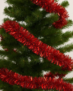 Christmas tinsel, 12×200 cm, assorted