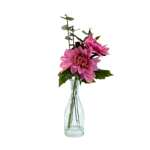 Artificial flower in a vase, in assortmen