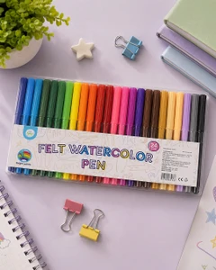 Felt watercolor pen, Kid's Fantasy, 24 pcs