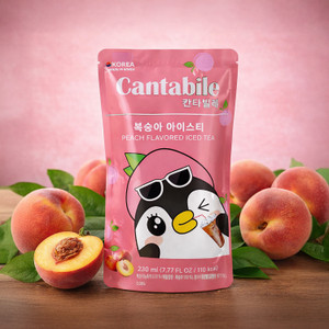 Cold tea, Cantabile, peach, 230 ml