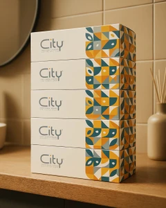 Face wipes, City, 150 sheets, 5 pcs.