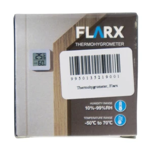 Thermohygrometer, 4.5x4.5x1.7 cm