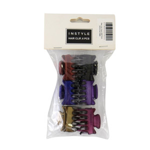 Hair clip, 6 pcs, INSTYLE