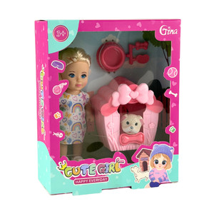Doll with pet, multiple variants