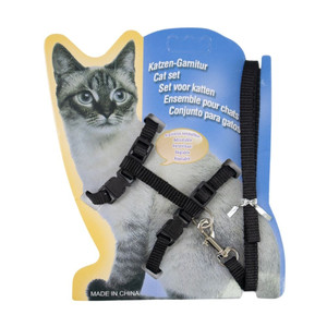 PET HARNESS WITH LEASH, 120 CM.