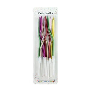 Candle, 12 pcs, assorted
