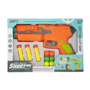 Play set gun with 3 pcs. bullets & 6 pcs. balls