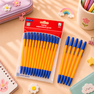 Blue ballpoint pens, Block&Note, 12 pcs.
