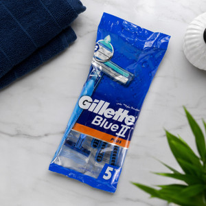 Razors "Blue II Plus Chrom", Gillette, 5 pcs.