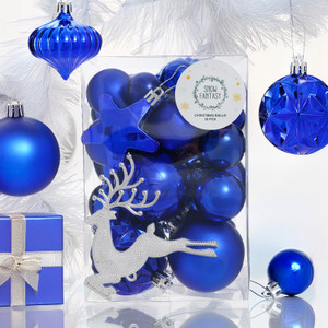 Christmas balls, Snow Fantasy, 30 pcs, assorted