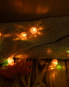 LED string lights "Pumpkin", 2 m