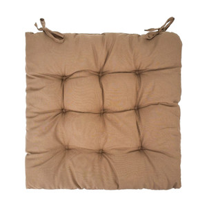 Seat cushion, 40x40 cm-Brown