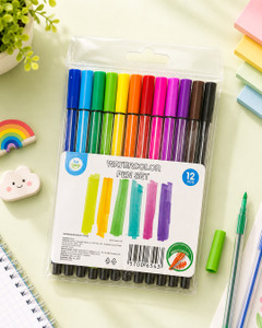 Watercolor pen set, Kid's Fantasy, 12 pcs