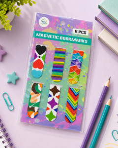 Magnetic bookmarks, 6 pcs, assorted