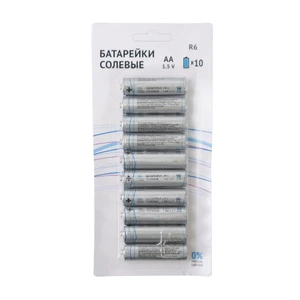 Salt batteries AA 1.5V 10 pcs