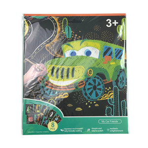 Scratch set, 8 sheets, assorted