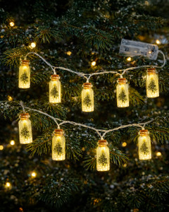Christmas garland “Trees”, Snow Fantasy, 2 m, assorted