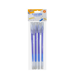 Erasable gel ink pens set, Hupper Dupper, 4 pcs
