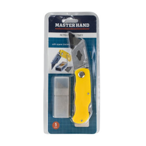 Retractable knife with spare blades, Master Hand, 5 pcs