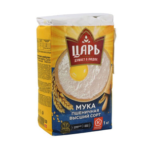 High grade wheat flour, Tsar, 1 kg